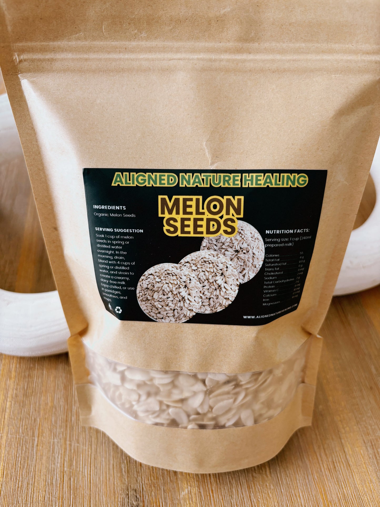 WHITE MELON SEEDS – Magnesium-Rich Fuel for Calm Focus & Steady Energy | Naturally Sun-Dried Seeds | Makes Creamy Plant Milk | FREE U.S. Shipping